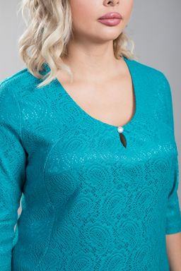 Платье 1230 бирюзовый - Novita фото 5