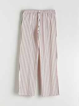 Beli Lastikli ?izgili Kad?n Pijama Alt