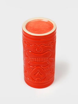 Стакан для коктейлей Тики остров, 400 мл, d=7 см, h=14.5 см, керамика, красный - Simaland фото 5