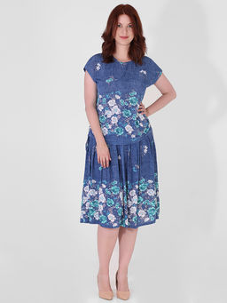 Костюм юбочный домашний трикотажный