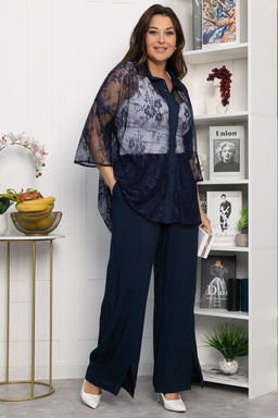 Костюм Кружевная история (синий) К13799-13М