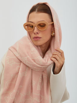 В составе шерсть. Большой теплый двусторонний палантин - Tantino фото 7