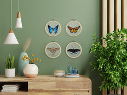 Набор для вышивания PANNA Живая картина JK-2256 Бабочка. Эрцгерцог 13 х 13 см