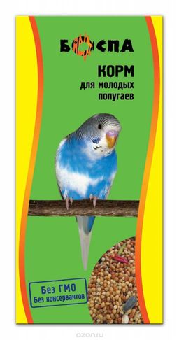 БОСПА ПАКЕТ корм д/молодых попугаев 500 г.