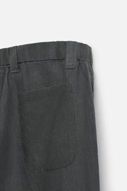 100% HEMP RELAXED FIT TROUSERS - Zara фото 8