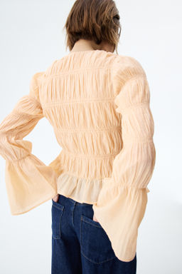 Blusa fruncida de algod?n - H&m фото 7