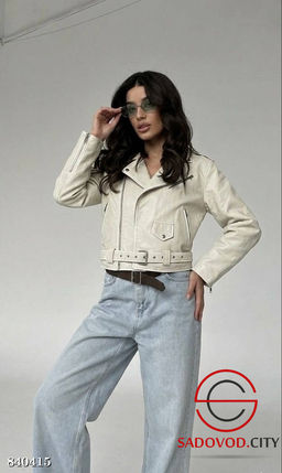 Кожаная косуха весенняя - Bruno фото 3