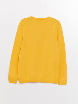 Bisiklet Yaka Basic Uzun Kollu K?z ?ocuk Triko Kazak - Waikiki фото 2