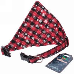 Цена за 2 шт. Ошейник - бандана для питомца "МурГаф", цвет красный, 1,5*34см