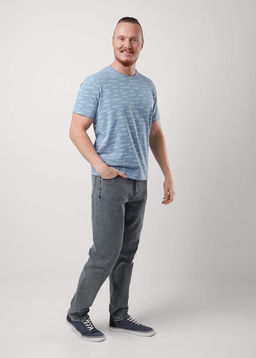 CLE Футболка муж. 552475/09зн т.голубой/молочный - Clever wear фото 6
