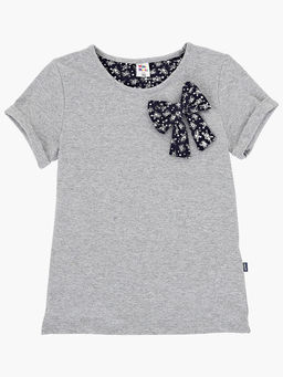 Футболка для девочки UD 0611 серый - Mini maxi фото 7