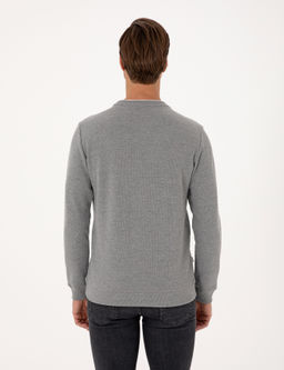 Gri Melanj Regular Fit Sweatshirt - Pierre cardin фото 5
