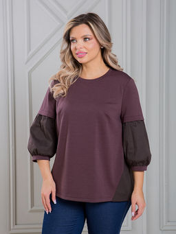 Блузка 1319 шоколадный