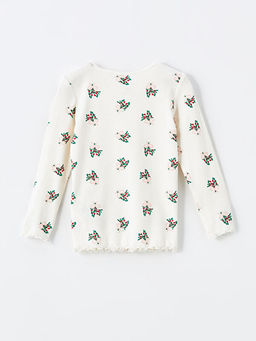 Beli Lastikli Y?lba?? Temal? K?z ?ocuk Pijama ?st - Waikiki фото 2