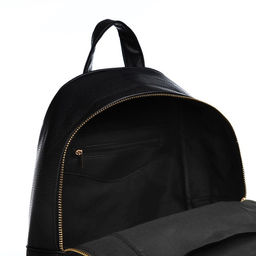 Рюкзак женский из искусственной кожи на молнии, 1 карман, цвет чёрный - Simaland фото 4