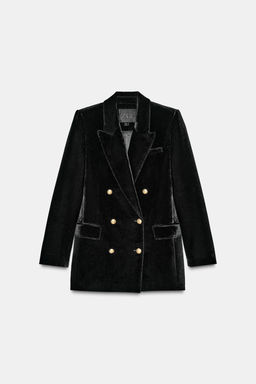 ZW COLLECTION LIMITED EDITION VELVET BLAZER - Zara фото 2