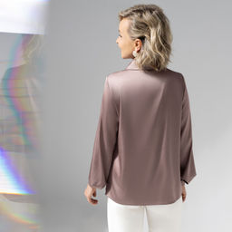 Рубашка из шелка Цветущее очарование (cappuccino) - Charutti фото 11