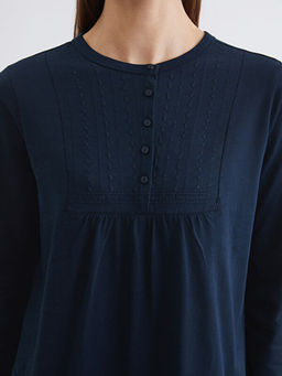 Bisiklet Yaka Nak??l? Bluz