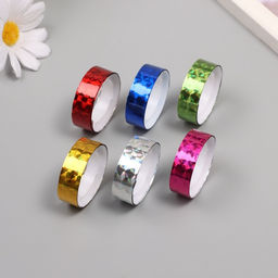 Клейкая лента декоративная «Голографический рисунок», набор 12 шт., 1.2 см, дл. 2 м