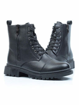 01-5257-1 BLACK Ботинки демисезонные (натуральная кожа, байка) - No name фото 13