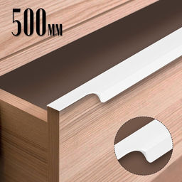 Ручка профильная мебельная торцевая CAPPIO RP100WH, L=500 мм, белая, 4 шт.