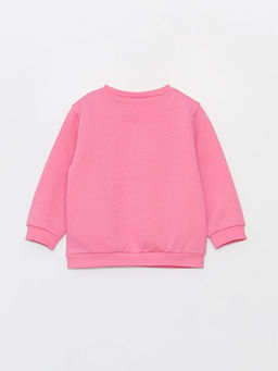 Bisiklet Yaka Bask?l? K?z Bebek Sweatshirt - Waikiki фото 3