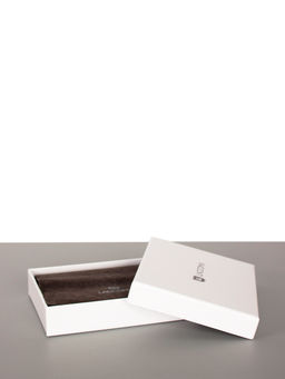 LACCOMA обложка для паспорта LA-3777-коричневый-золото натуральная кожа  фото 5