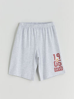 Beli Lastikli Galatasaray Bask?l? Erkek ?ocuk Pijama ?ort 2li