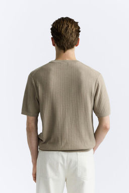 RIBBED KNIT T-SHIRT - Zara фото 3