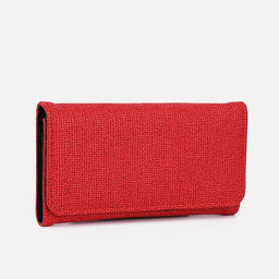 Кошелёк на магните, цвет красный