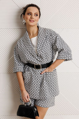 Костюм Mubliz 304 черно-белый