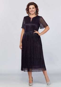 Платье Mira Fashion 5392W-Р темно-синий