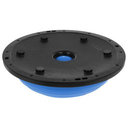 Полусфера BOSU гимнастическая ONLYTOP, 58×25 см, с насосом, синяя