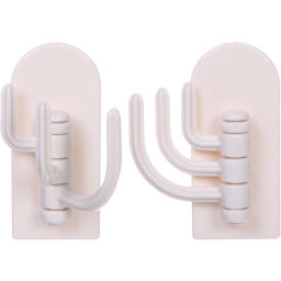 Цена за 10 шт. Крючок настенный многофункциональный на липкой основе "ИДЕЯДОМА", цвет белый, нагрузка 2кг/7*6см (пакет с подвесом)