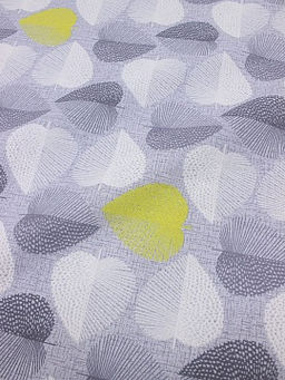 Рогожка Геометрические листочки, ш.1.5м, хлопок-100%, 160гр/м.кв