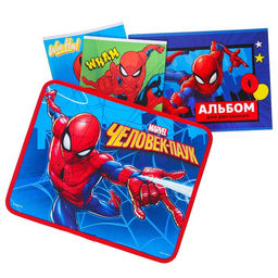 Папка с ручками пластик А4 75 мм 330×260 ПМ-А4-26 «Человек-паук»