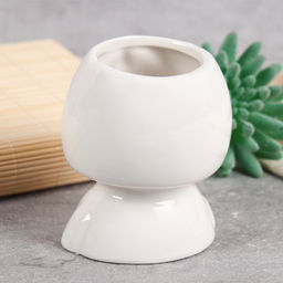 Кашпо 8х7x10 см Девочка / WN12 /уп 100/ белое - Галеонтрейд фото 4