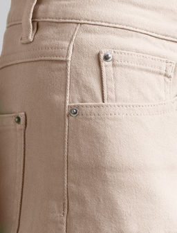 Джинсы Vilatte D54.137 хлопок с эластаном светло-бежевый фото 2