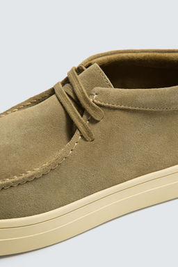 ZAPATO PIEL BORD?N / Beige - Zara фото 6