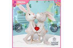 Фигурка декоративная 12*5*13 см Парочка кроликов