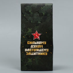 Цена за 5 шт. Коробка кондитерская складная, упаковка 23 февраля, 9 х 19 х 6 см