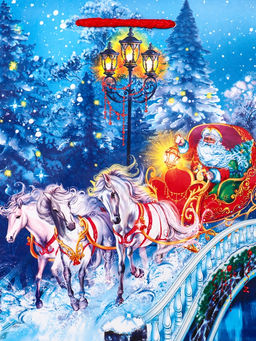 Цена за 6 шт. Пакет подарочный новогодний ламинированный, «На встречу Новому Году», 18×10×22.3 см