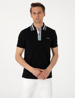 Siyah Slim Fit Ti__rt