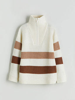 Dik Yaka Erkek ?ocuk Triko Kazak