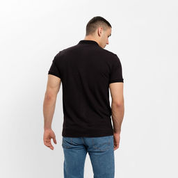 Футболка поло мужская MINAKU REGULAR FIT: чёрная, р-р 56