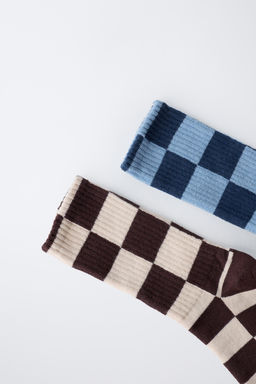 2-PACK OF CHECKERBOARD SOCKS - Zara фото 3