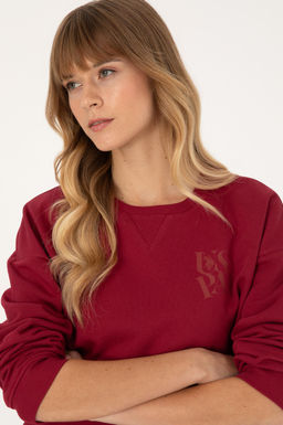 Kad_n Koyu Frambuaz Sweatshirt - U.s. polo assn фото 2