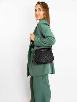 LACCOMA сумка C0797H-черный натуральная кожа полиэстр