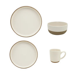 Набор столовый JEWEL Латте 16 предметов (керамика) арт. ПС0007-53