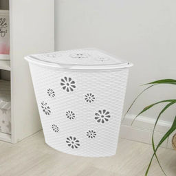 Корзина для белья "Плетенка" (угловая) (500*385*460) М2251 М2029